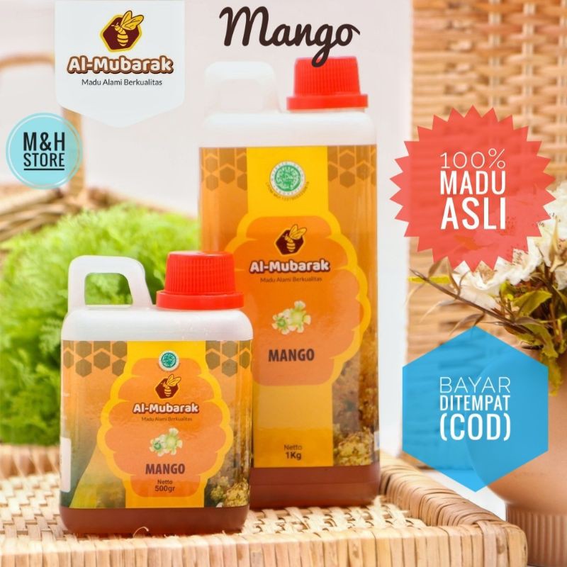 

MADU MANGGA ASLI Madu Asli 100% Madu Murni AL-MUBARAK (500g, 1 kg)