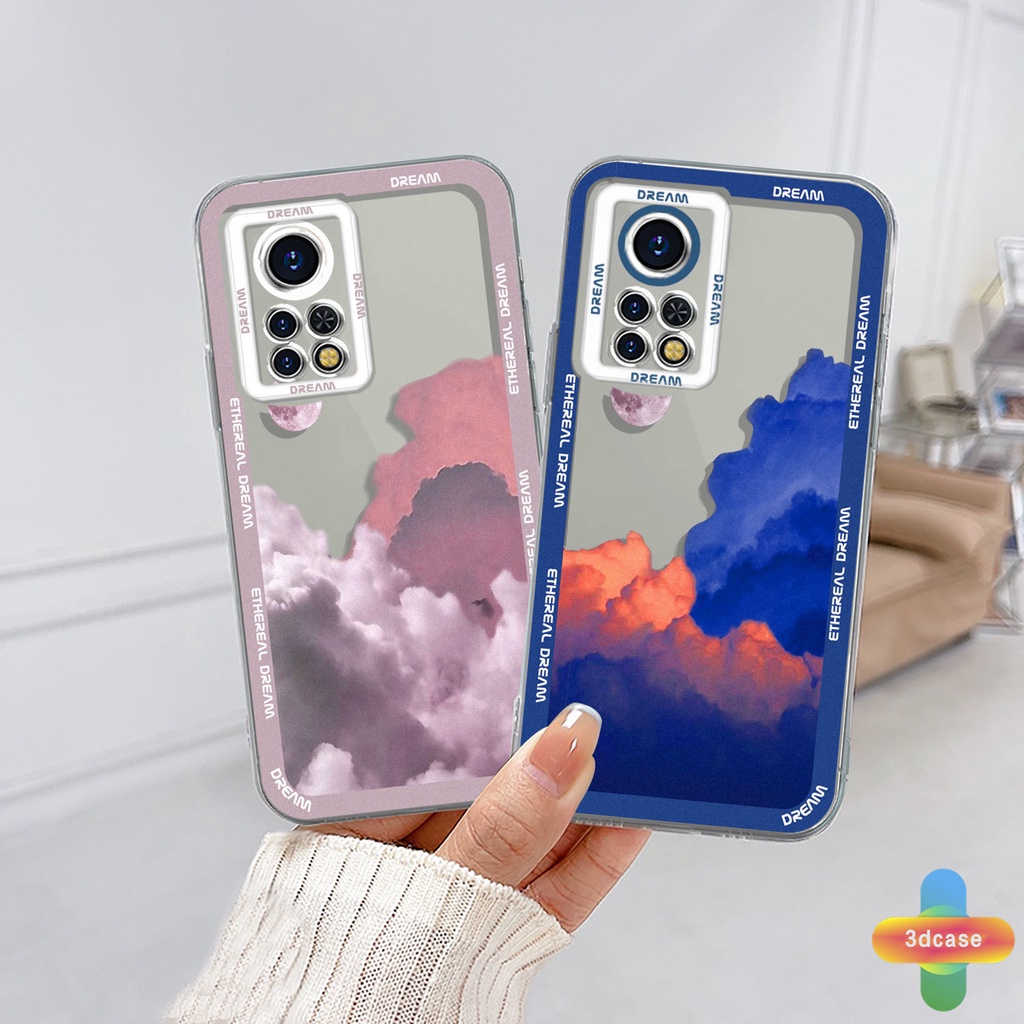 Casing Infinix Hot 11S NFC 10 11 Play 10 10t 10s NFC 10i 9 Pro 10 Lite 11 Plus Hot 9 Play 11 Infinix Smart 6 5 4 4C 5 Pro Tencno Spark 5 PRO A15 A16 A9 A5 A7 A5S Y12 Y20 Y15S Y21S A12 Ins Colorful Clouds Transparent Case