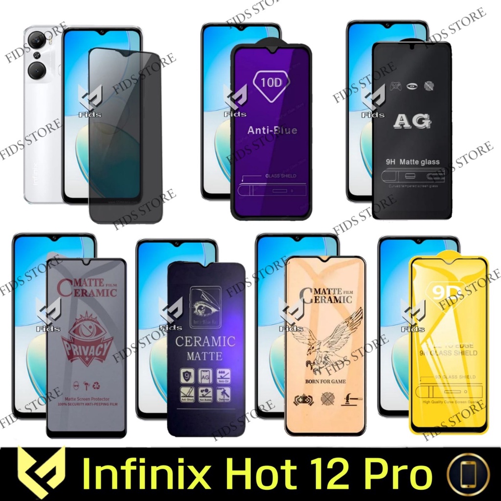 PROMO Paket 4IN1 Case INFINIX HOT 12 PRO / NFC  SoftCase Fusion Xundd Free Tempered Glass Layar Warna &amp; Tempered Glass Camera &amp; Garskin Carbon