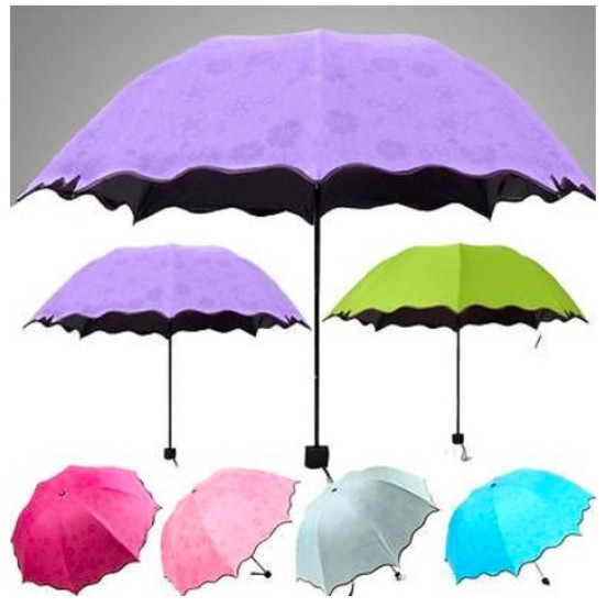 Payung Lipat 4 Ombak Magic Umbrella Motif Dimensi Muncul Motif Ketika Basah 283 | Free Bubble Wrap