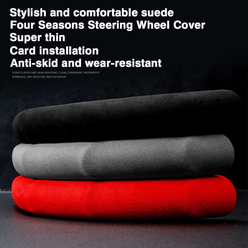 2pcs Cover Stir Mobil Bahan Suede Untuk Mini Cooper