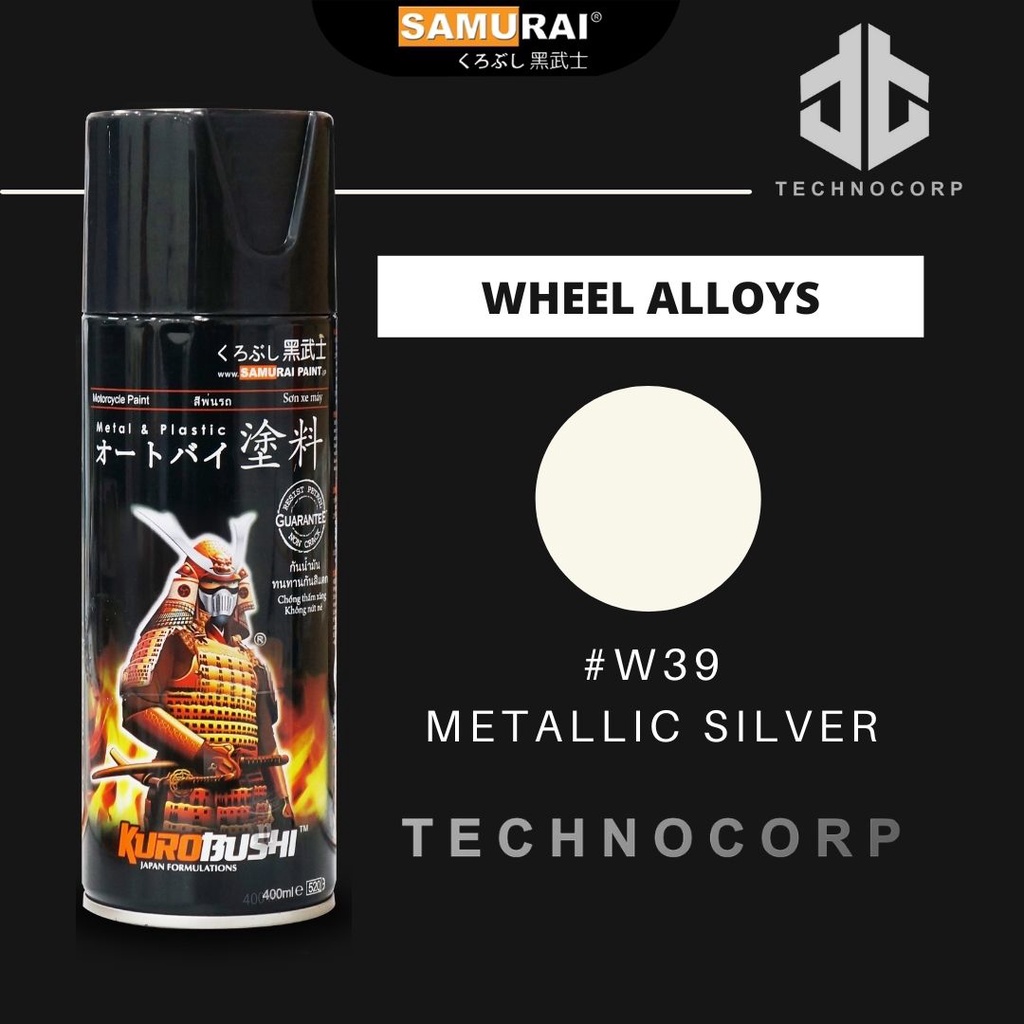 

Cat Semprot SAMURAI PAINT W39 METALLIC SILVER