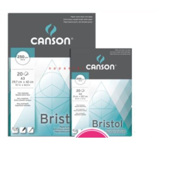 

Canson Bristol 20S A4 - A3 250G