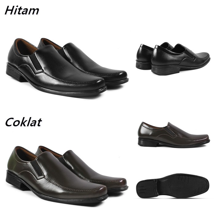 BIG SALE !! Sepatu Casual Formal Pria Pantofel Series Kulit Sintetis Kerja Kantor Murah