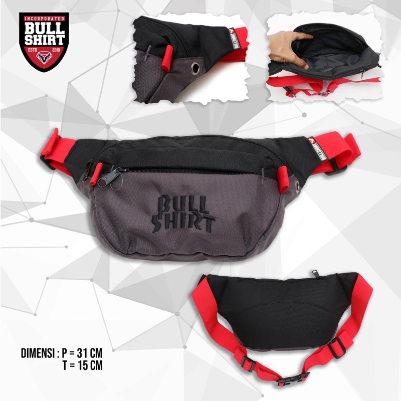 tas selempang (waistbag) distro original brand bullshirt