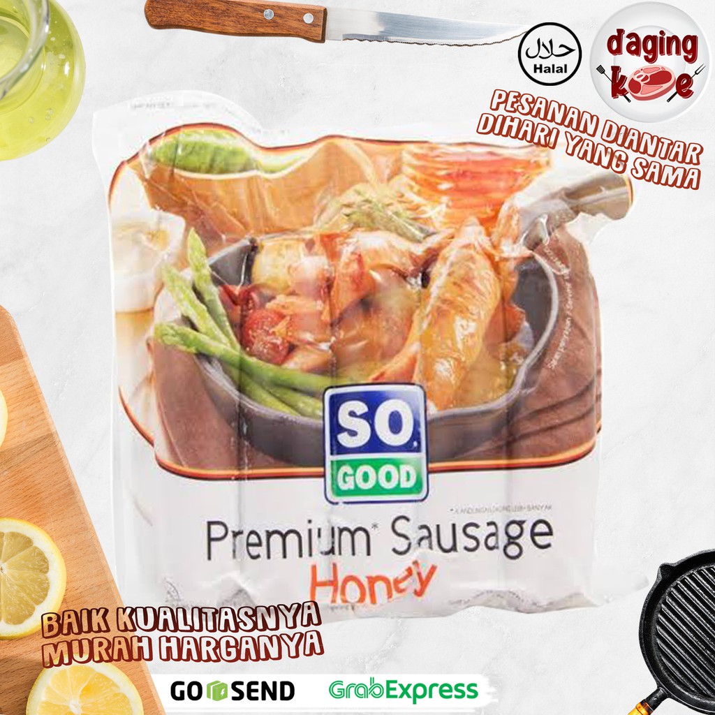 

SOSIS AYAM MADU SO GOOD HONEY CHICKEN SAUSAGE 300 gr DK070