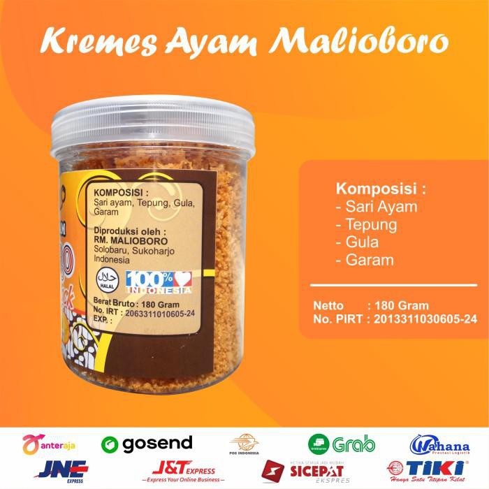 

KREMES AYAM MALIOBORO TOPLES SARI AYAM KAMPUNG ASLI