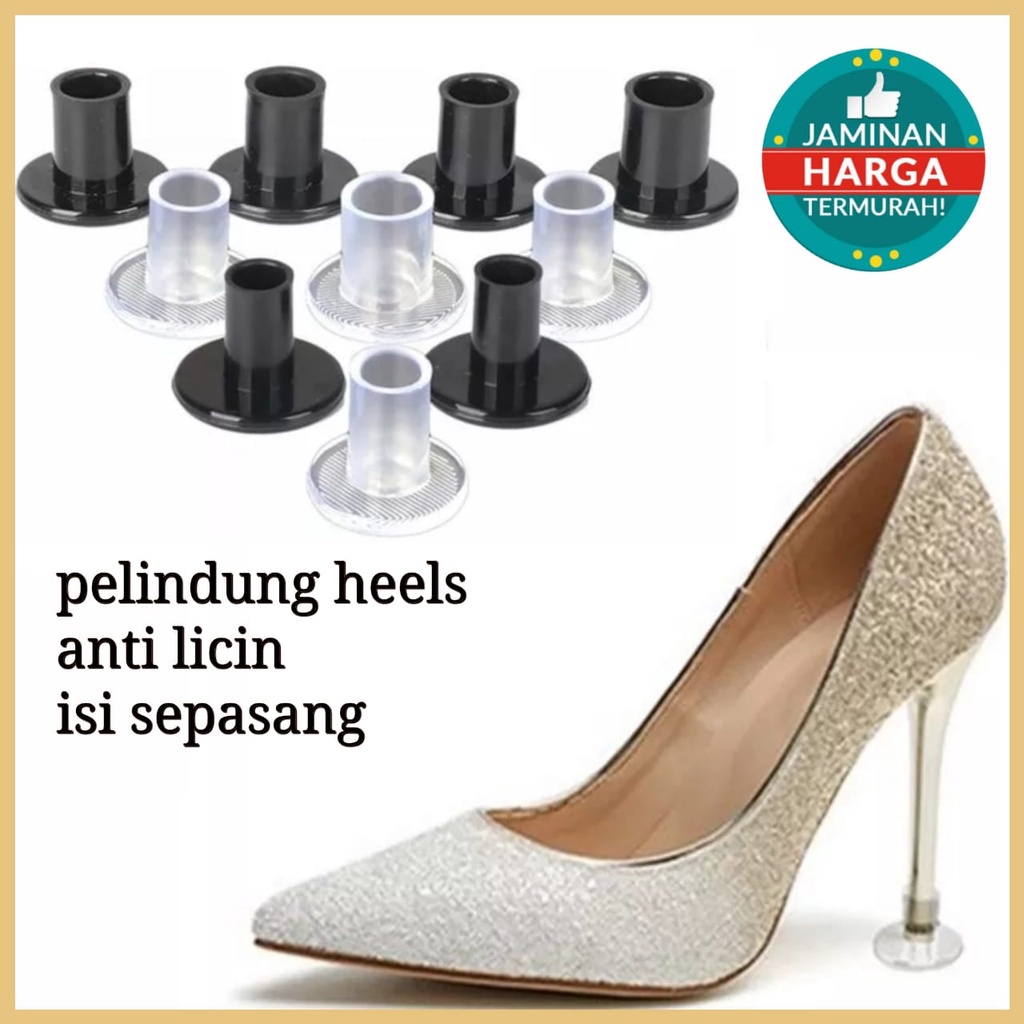 SEPASANG PELINDUNG HIGH HEELS ANTI SLIP SEPATU ALAS BAWAH TA01