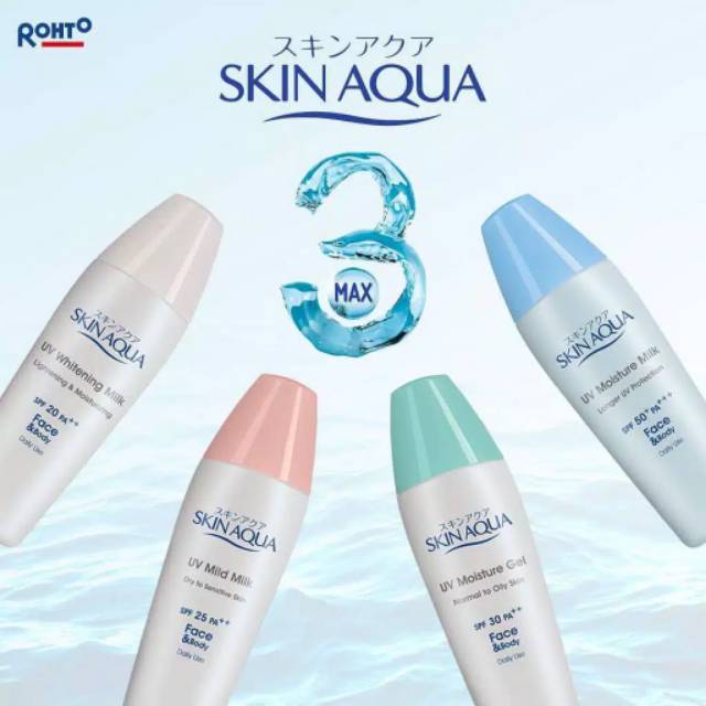 [BPOM] SKIN AQUA UV Moisture Milk  40gr | Tone Up UV Essence | Moisture Gel/Whitening Milk/Mild Milk | UV Mist