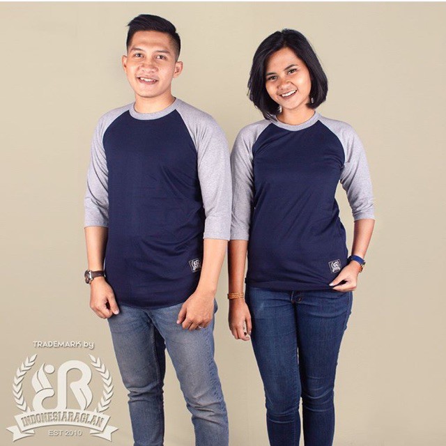 GETT 2 PCS    KAOS RAGLAN COUPLE KAOS RAGLAN POLOS KAOS COUPLE FAMILY IBU DAN ANAK KOS RAGLAN MURAH