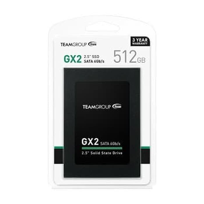 TEAM SSD 512GB T253X2512G0C101 (GX2 Series) Garansi Resmi MANTULLL