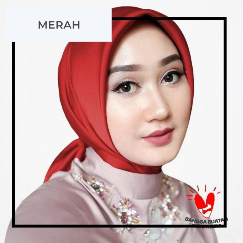 Kerudung Segi Empat Satin Jilbab Polos Kerudung Segi Empat Polos Hijab Satin Polos Hijab Satin Segi 