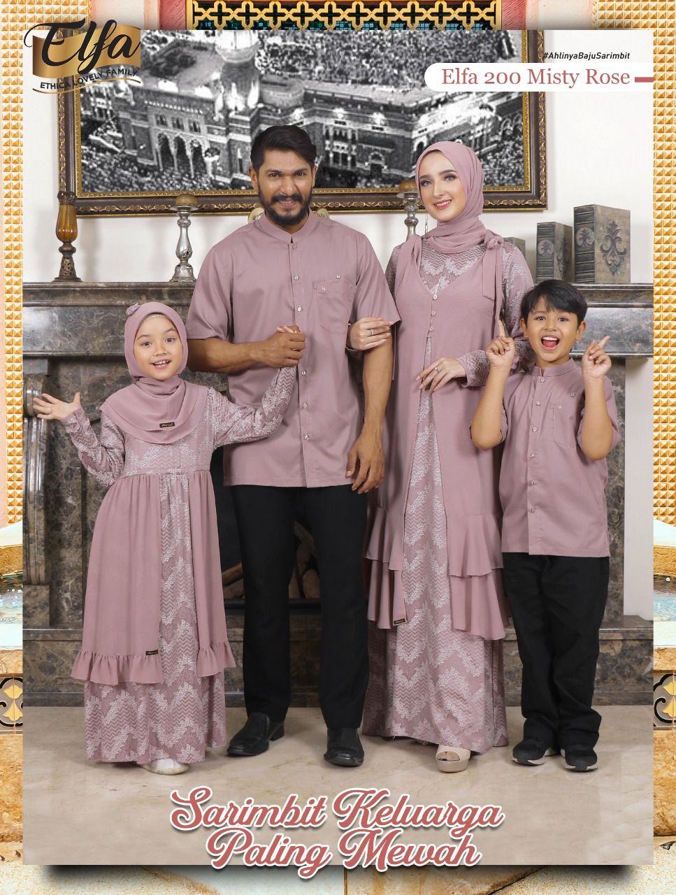 Sarimbit Couple Ethica Original Elfa 200 Misty Rose