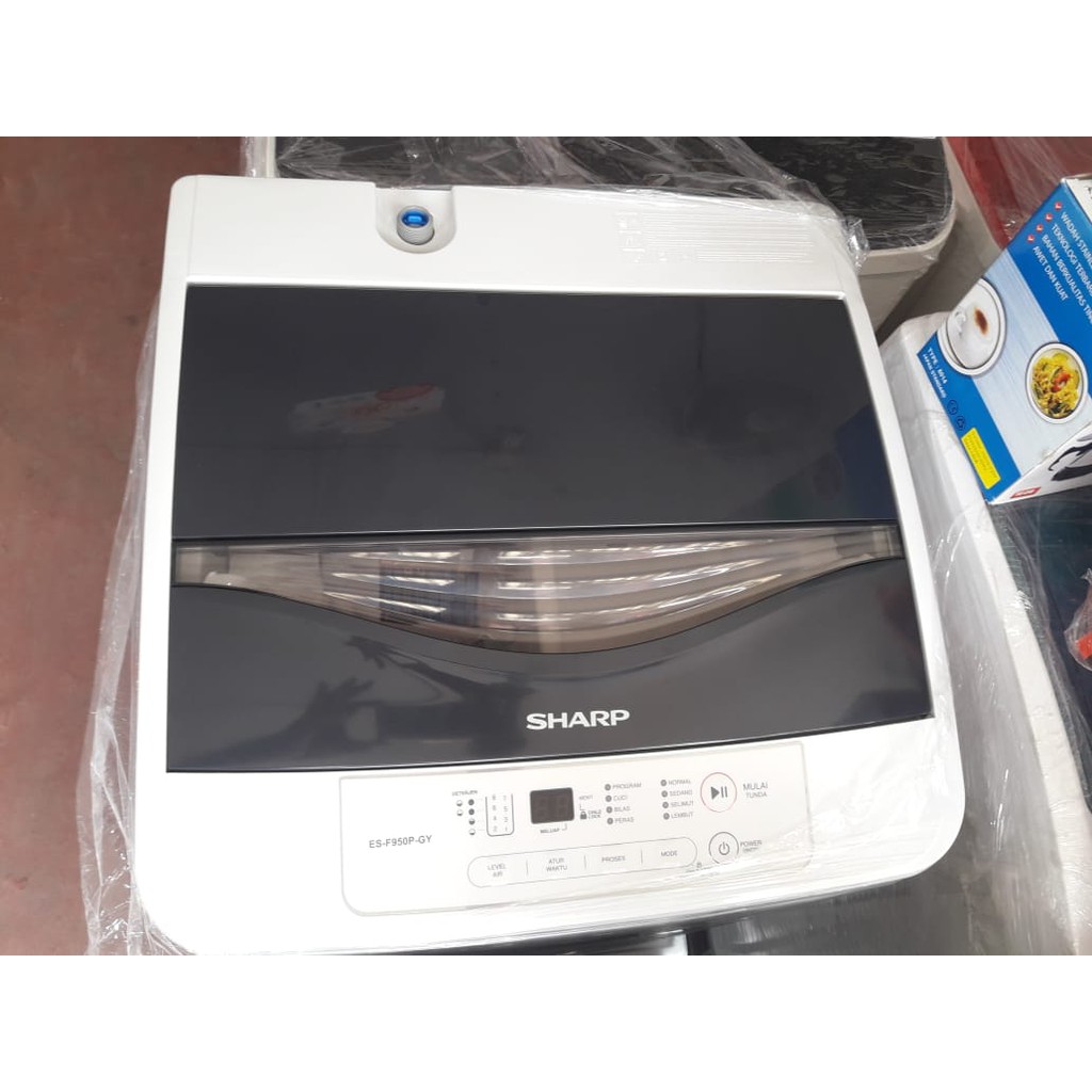 Mesin Cuci 1 Tabung SHARP ESF 950 P GY Full Otomatis Low Watt 7.5 KG