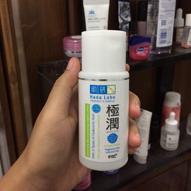 [PRELOVED] hadalabo hada labo gokujyun ultimate moisturizing lotion light strip hijau ijo toner