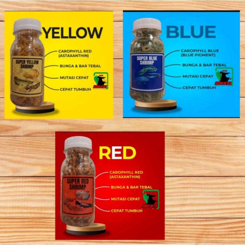 

UDANG KERING nya boskuh yok. varian blue,red, yellow