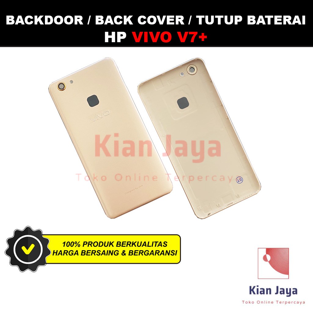 Backdoor Vivo V7 Plus V7+ Back Cover Tutup Belakang Baterai Cassing Casing Backcase Original