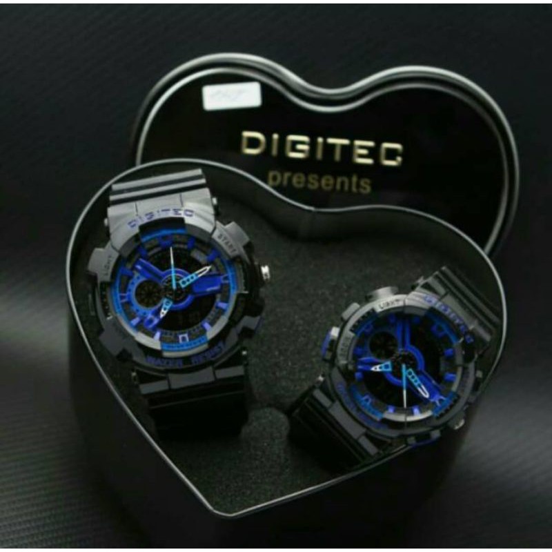 jam tangan terbaru Digitec couple cwo d.5cm. Cwe 4,5cm. 310rb