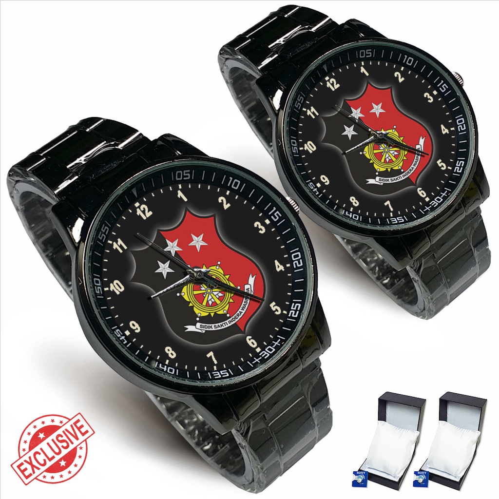 Jam Tangan Rantai Couple RESMOB POLRI (Amazing)