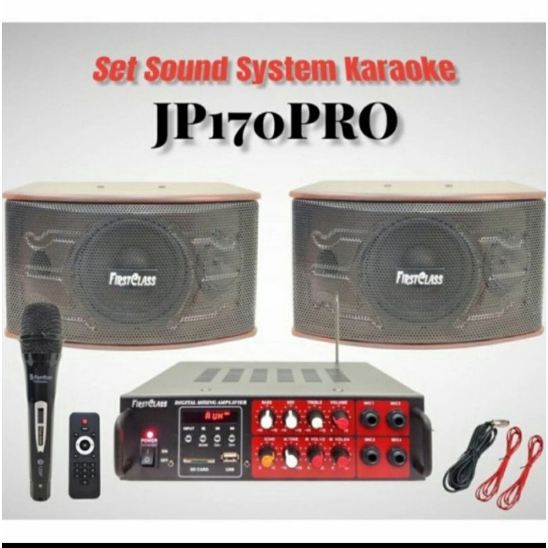 Paket karaoke 6 inch firstclass JP 170 PRO Fristclass JP170PRO