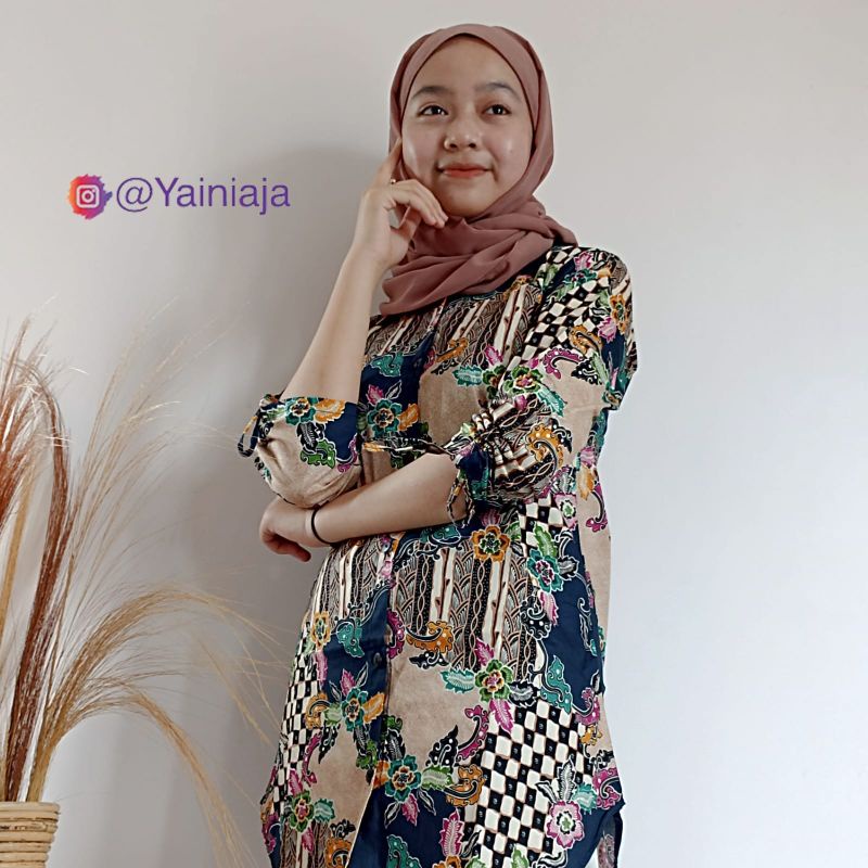 Tunik Batik Flowtur Tunik Batik Kekinian