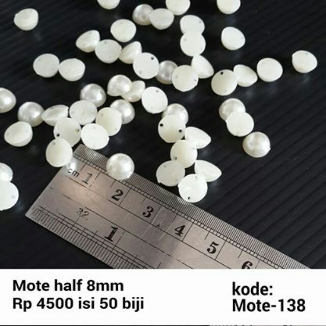 Mote warna mutiara / mutbel 8mm