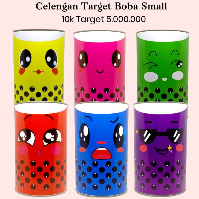 CELENGAN TARGET BOBA 10K TARGET 5JT CELENGAN ANAK TABUNGAN TARGET