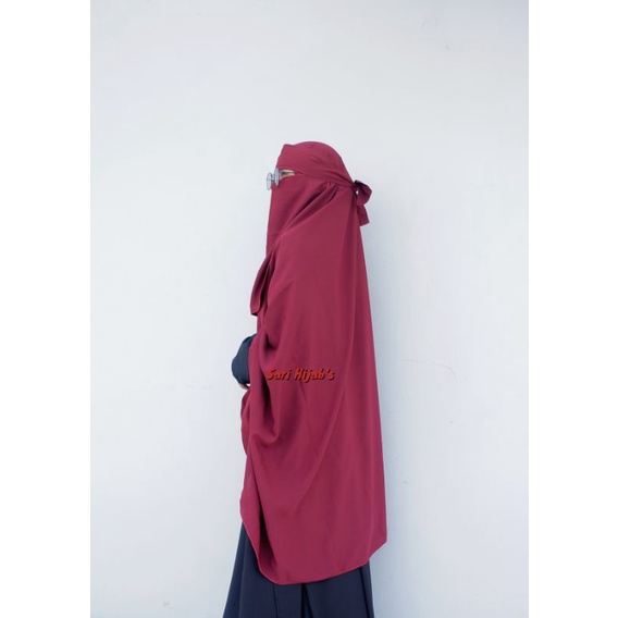 Khimar syar'i + cadar bandana