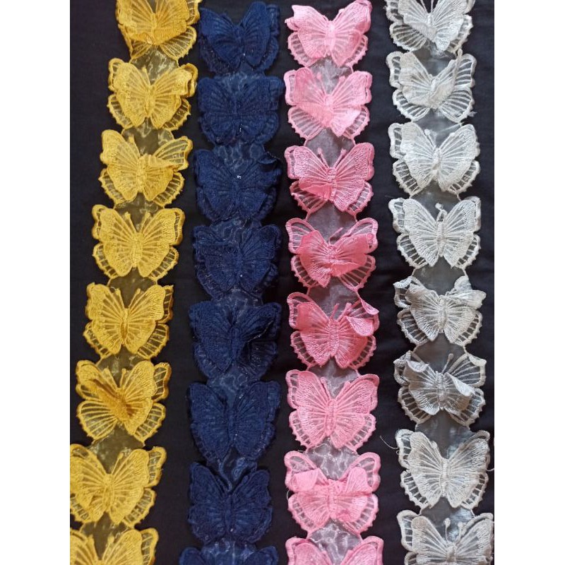 RENDA BORDIR ROLL KUPU KUPU