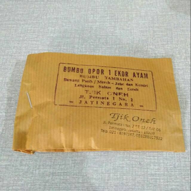 

Bumbu Opor Tjik Oneh 1 ekor Ayam
