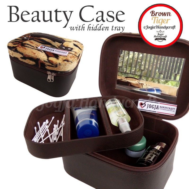 Traveller Cosmetic Case / Kotak Tempat Make Up Cantik Motif Macan