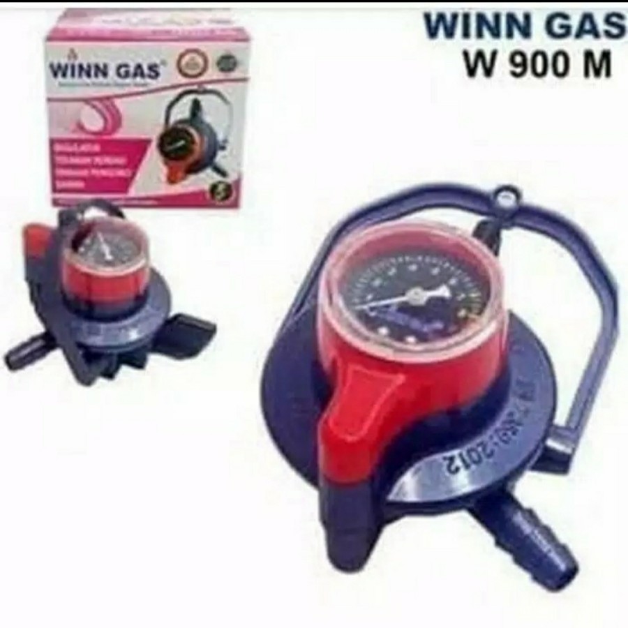 Regulator Winn Gas Meter W-900 M Pengunci Ganda Tekanan Rendah