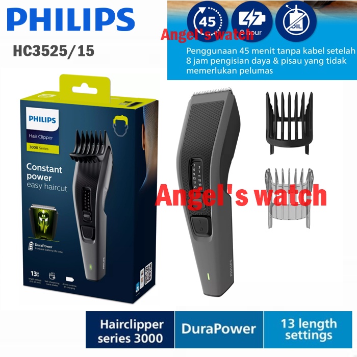 angelswatch alat cukur rambut shaver hair clipper philips hc3525/15 hc3525 original/ alat cukur rambut