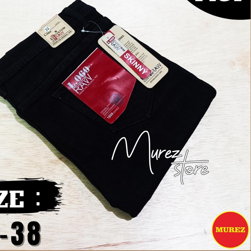 ➤ CELANA JEANS WANITA LOGO HITAM PREMIUM BYR DI TEMPAT - SKINNY / PENCIL SIZE 27 - 38 ➾