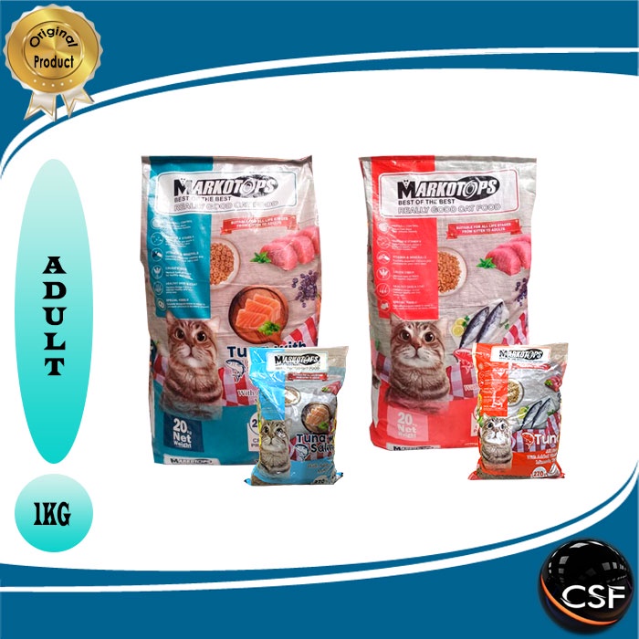 Makanan kucing Markotops 1kg adult Dry food