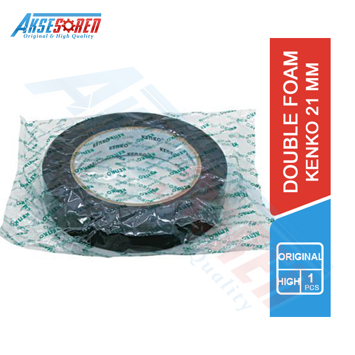 

DOUBLE TAPE BUSA KENKO [21 MM/4.5 YARD] / SOLASI PEREKAT FOAM DINDING BOLAK BALIK MOBIL MOTOR RUMAH