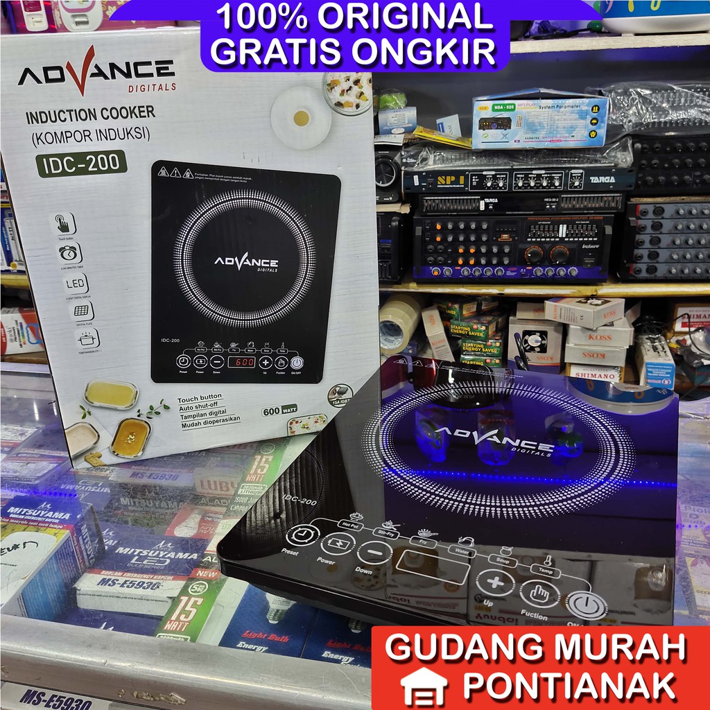 Kompor Listrik Induksi Advance IDC 200 Digitals