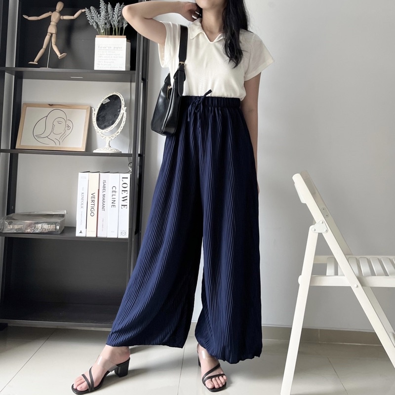 Hazuki Kulot Plisket Pants 9C