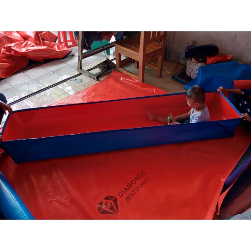 terpal kolam kotak TYPE A12 UKURAN 200×50×25  kualitas terbaik