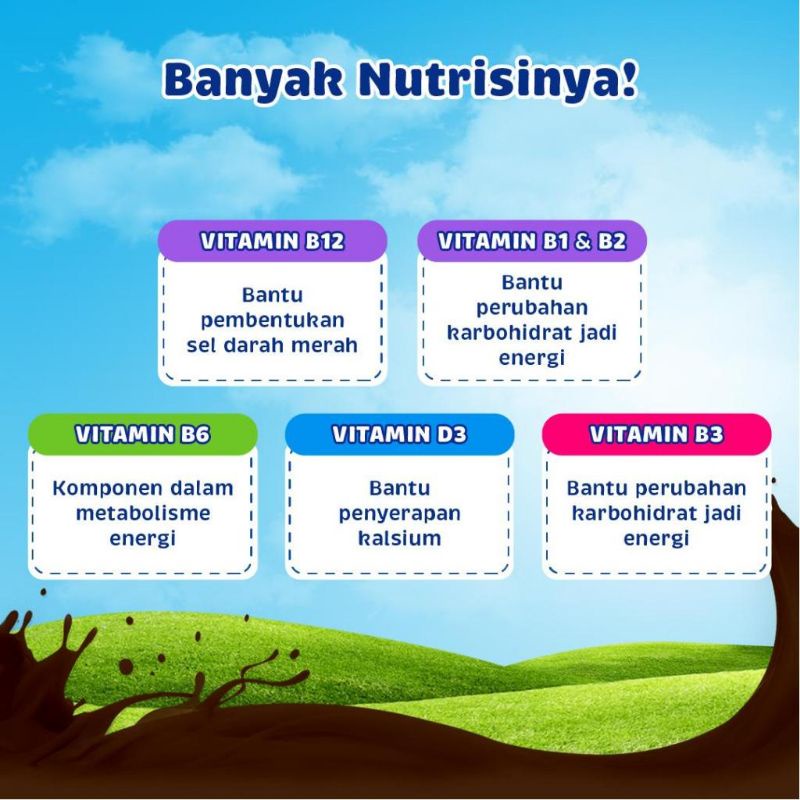 Susu Bubuk Frisian Flag KOMPLETA Vanila &amp; Coklat (Renteng 10's)