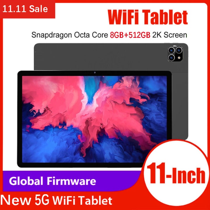 【Hot Sale】 2022 tablet 5G baru 8GB+512GB tablet pembelajaran Android laris manis tablet android