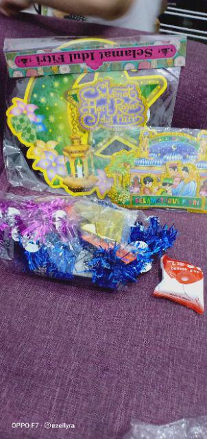 Dekor Lebaran Masjid Keluarga Hiasan Dinding Rumah Kantor Lebaran Idul Fitri Ramadhan