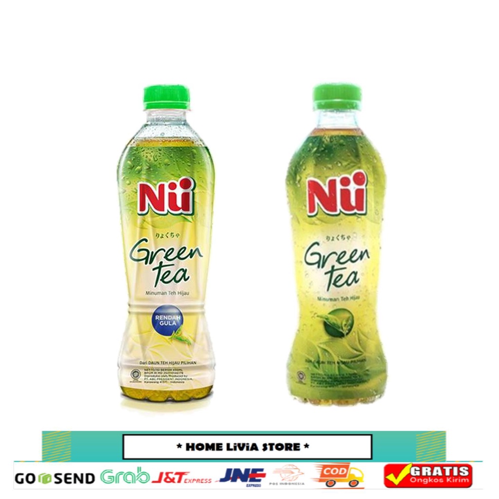 

Nu Green Tea Less Sugar 450ml + Nu Green Tea Original 330 ml