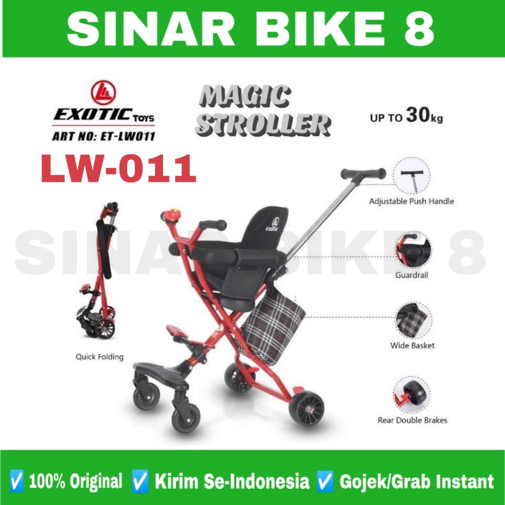 Magic Stoller Exotic ET - LW 007 dan LW 011 Kursi Busa Dorongan