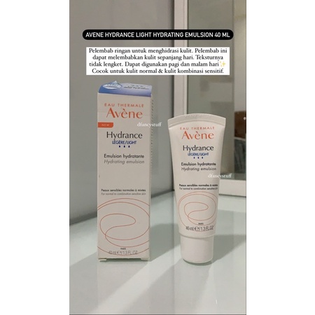 Avene Hydrance Light Hydrating Emulsion 40ml Original