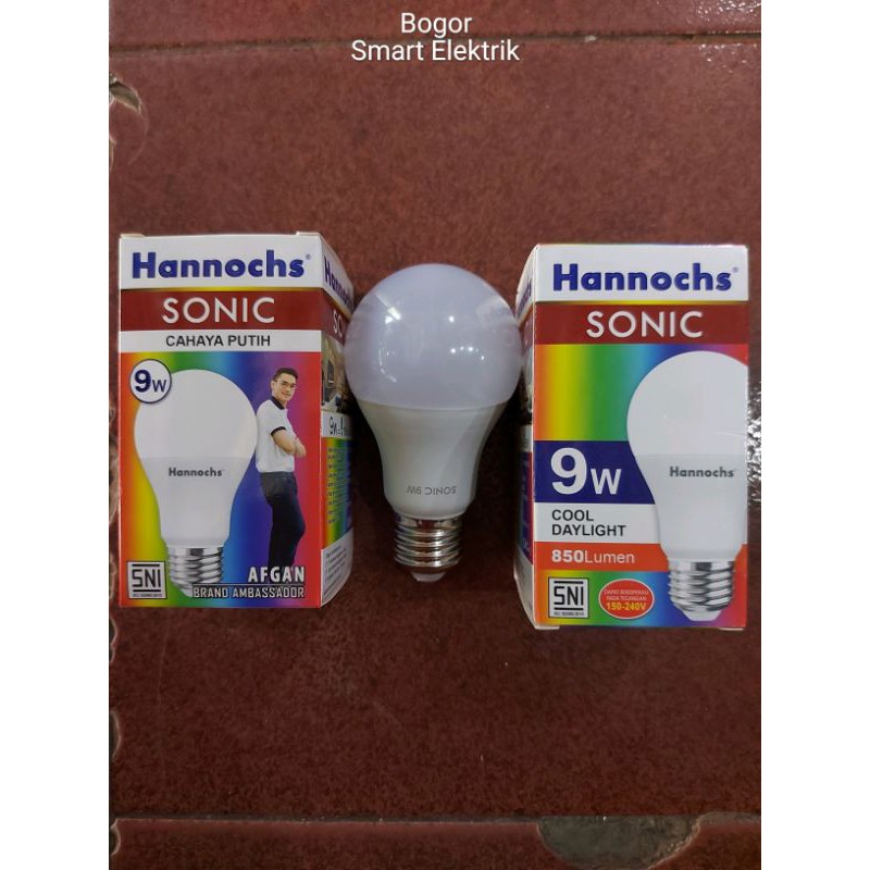 Lampu LED Hannochs Sonic 9W/ 9Watt Cahaya Putih