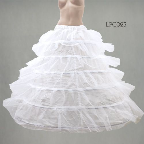 [READY STOCK] PETTICOAT PENGEMBANG DRESS BALL GOWN 6 RING 6 LAYER LPC023