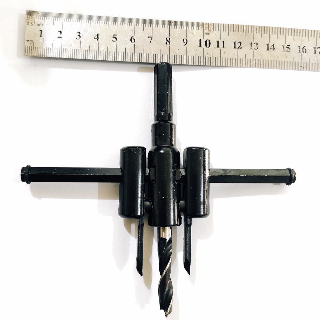 Mata Bor Kayu Jangka Adjustable Circle Hole Saw Cutter - 30mm - 120mm