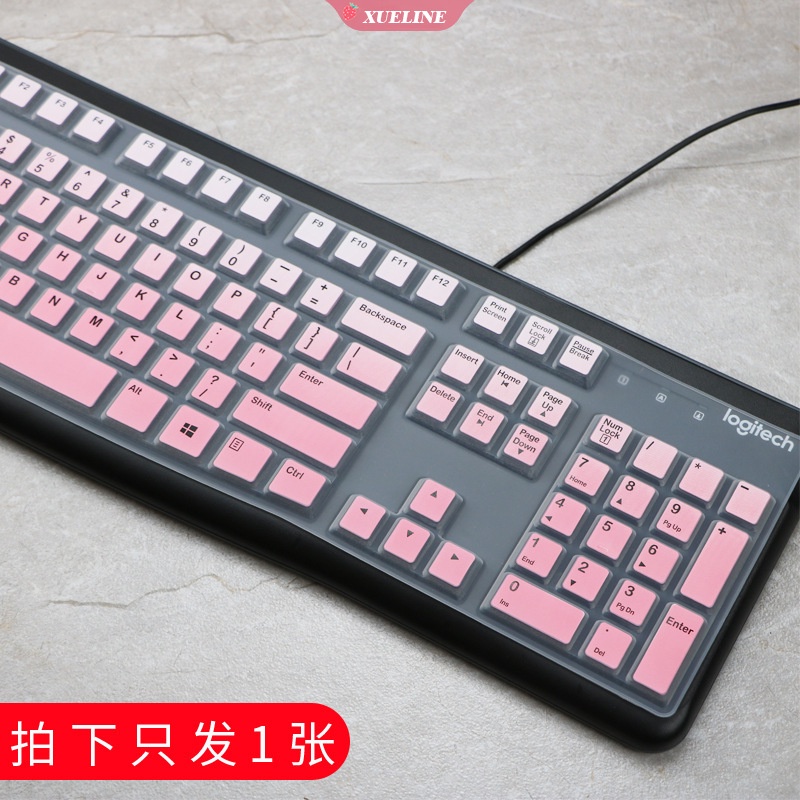 Logitech Mk120 K120 Stiker Keyboard Silikon Ultra Tipis Anti Debu Kualitas Tinggi