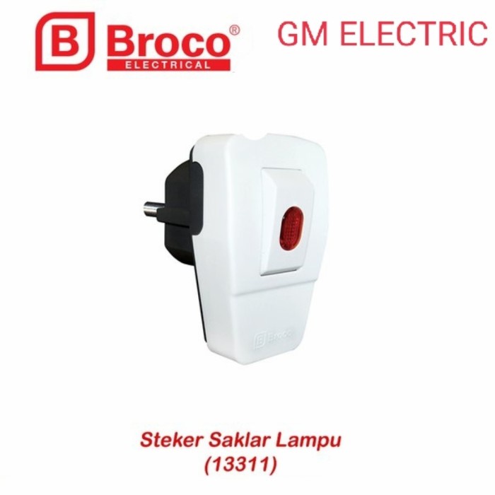 STEKER + SAKLAR LAMPU (ON/OFF) BROCO 13311L / STEKER POMPA AIR SWITCH ON OFF BROCO